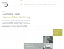 Tablet Screenshot of goldmann-group.de